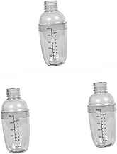 MAGICLULU 3pcs Glass Cocktail Shaker Wine Shaker Bottle Kits Mixer Mixology Bartender Kit Drink Shaker Terrarium Container Beverages Blenders Hand Shake Cup Juice White Coffee Pot