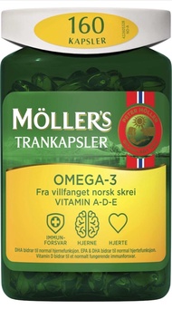 Møllers Omega-3 Tran นอร์เวย์ Mollers น้ำมันตับปลาคอด ผู้ใหญ่, หญิงตั้งครรภ์, เด็ก ทานใด้ น้ำมันปลาท