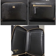 Brand new Chanel short wallet | lizard embossed leather 蜥蜴壓紋