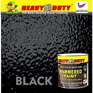 BLACK // HAMMERED PAINT Hammerite smooth metal paint /cat kilat besi