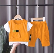 COD PAKAIAN ANAK LAKI LAKI BAJU LENGAN PENDEK ANAK SETELAN ROMPI ANAK LAKI LAKI DAN PEREMPUAN BAJU D