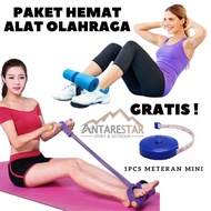 PAKET ALAT OLAHRAGA PRIA WANITA MINI SIT UP DENGAN TUMMY TRIMMER KARET