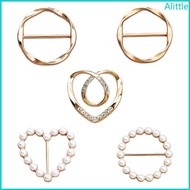 Alia 5Pcs Garment Fasteners Clip Adjustable Clothing Waist Cincher Buckles for Women