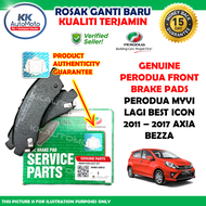 Perodua Axia Bezza 1.0 1.3 Myvi 2011 - 2017 Lagi Best Icon - Genuine Original Front Brake Pads Brek 