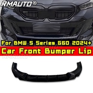 premium-Car Front Bumper Lip Splitter Diffuser Bumper Protector For BMW 5 Series G60 2024+ Body Kit 