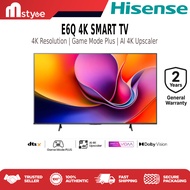 [Free Delivery] Hisense E6Q 4K UHD AI | Dolby Vision & Audio | DTS VirtualX | AirPlay