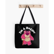 Lotso I am HUgger Toy Cartoon - Toy Kids Movies Tote Bag Black (3)