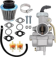 ZBGUN 1 PC Motorcycle PZ20 Carburetor with Air Fuel Filter, Energy-Saving Environmentally Friendly T