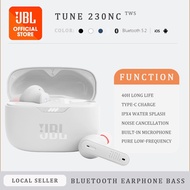 【Support Warranty】JBL T230NC Headset Bluetooth V5.0 Noise Cancellation Headphone In-ear Wireless Earbuds Sports Earphone