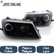 [READY STOCK] PROTON WAJA HEAD LAMP BLACK 1 SET 2 PCS HITAM PROJECTOR (GLASS KACA)