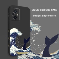 Phone Case For Xiaomi Poco F5 X5 M5 M5S 5G Wave Whale Silicone Cover