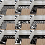 JH Market 2Pcs Rectangle Non-slip Soft Floor Mat Water Absorbing Rug for Home Bathroom Kitchen