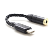 【川木】Type-C轉3.5mm插頭 轉接線 純銀解碼耳放 HiFi手機 TypeC