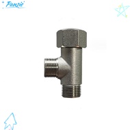 PANSIE Valve Adapter, Brass Coated Bidet T Adapter, Splitter Nickel 9/16″ x 9/16″ x 9/16″ Tee Connec