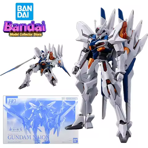 Bandai HG 1/144 Gundam Naion Action Figures Mobile Suit Gundam the Witch from Mercury Plastic Model 