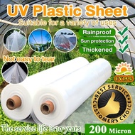Greenhouse Film Plastic Transparent UV15% 200 Micron for Gardening Farming Agriculture