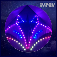 ว่าวจิ้งจอก Gratis Ongkir Led IVPQV ที่กำลังบินสำหรับผู้ใหญ่ว่าว Led โรงงานว่าวบินสีสันของเล่นกีฬากบฏฤดูหนาวในท้องฟ้า