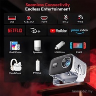 Electric Focus Projector Overseas Version A10 Android WIFI Projector 4K+HD Mini Gimbal