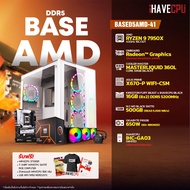 iHAVECPU คอมประกอบ BASED5AMD-41 AMD RYZEN 9 7950X 4.5GHz 16C/32T / ONBOARD Radeon™ Graphics (อัพเกรดการ์ดจอติดต่อ ADMIN) / ASUS PRIME X670-P WIFI-CSM / KINGSTON FURY BEAST x iHAVECPU 16GB (8x2) DDR5 5200MHz BLACK / IHC-GA03 (WHITE)(ATX)