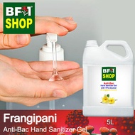 Anti Bacterial Hand Sanitizer Gel with 75% Alcohol  - Frangipani Anti Bacterial Hand Sanitizer Gel - 5L