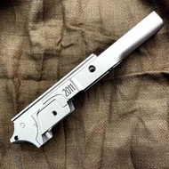 【IDCF】 MAFIOSO 鋼製 Marui HI-CAPA中段 4.3吋 STI刻字 銀色 24076