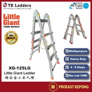 TD [ XG-125LG ] Heavy Duty Aluminium Little Giant Ladder/Telescopic Ladder/Multi-Function Ladder