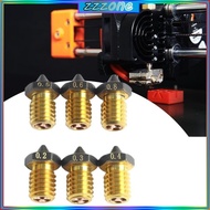 zzz Metal Coated Three Hole Printers Nozzles Print Head for VORON MK3S  Printers Smooth and Fast Printing Nozzles