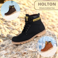 !! Caterpillar Holton Shoes Safety Boots Iron Toe Men's Fashion Bikers Turing Outdoor // Cute Cute Nice Cool