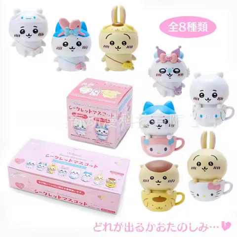 Cartoon Anime Chiikawa Cosplay Melody Kuromi Dolls Cute Kawaii ちいかわ Desktop Decoration Ornament Girl