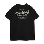 "Deathless Empire Retro Slogan Graphic" Trendy Cotton Crew Neck T-Shirt, Fashion - forward Streetwea