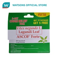 ASCOF Forte Buy 10 Capsules Get 5 Free (Vitex Negundo L. Lagundi Leaf)