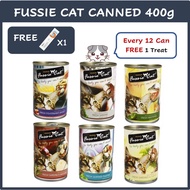 GUN PET Fussie Cat USA Premium Cat Canned Wet Food Fresh Wild Caught Tuna Makanan Kucing Basah Can F