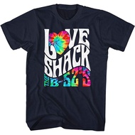 Adult The B52s Band Love Shack Tie Dye Logo Short Sleeve Graphic T-Shirt