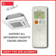 Mitsubishi Cassette Air-Con Remote Control Replacement | W001CP R61Y23304 for Cassette Aircon