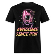 Cute Kawaii Anime Lovers Birthday Gift Shirt Awesome Since 2011 T-Shirt