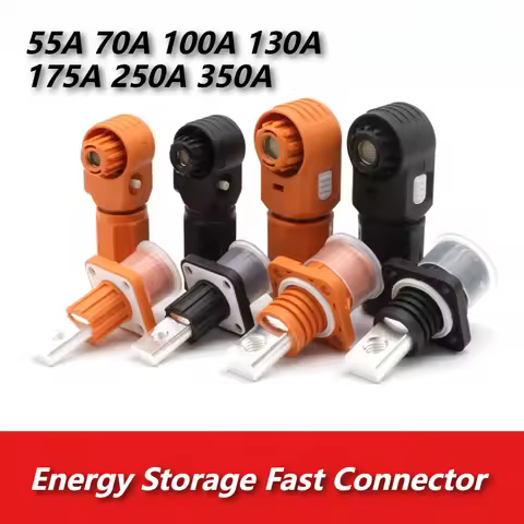 55A 70A 100A 130A 250A 350A Waterproof Energy Storage Connector 8-70mm High-power Quick Plug New Ene