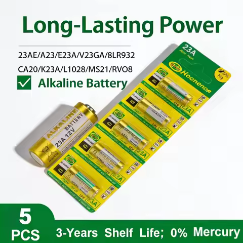 12V A23 Alkaline Battery 5-50PCS 23A A23S V23GA GP23A LRV08 for Remote Control Doorbell Alarm