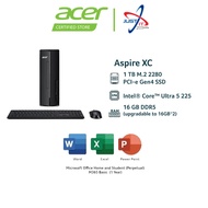 ACER ASPIRE XC-1860-225W11B DESKTOP PC ( CU5-225 16GD5 1024SSD / W11H / OFFICE OPI )