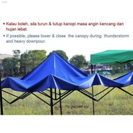 10' x 10' Express Market Canopy Tent Portable 10 ft Kanopi Khemah Pasar Malam Niaga 10 kaki Kanvas Polyester