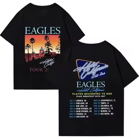 New 2026 American Eagles Rock New Group Band Music Classic 3D Printed T-shirt Shirt unisex streetwea