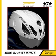KABUTO AERO-R2 CYCLING HELMET SIZE S/M 55-58CM MATT WHITE Cycling TT Tritron Road Bicycle basikal wi