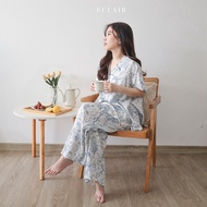 ECLAIR Sleepwear - (vol1) V Neck Long Pants Pajamas Set