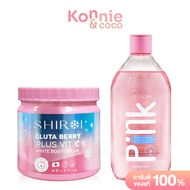 Shiroi Set 2 items Gluta Berry Plus Vit C White Body Cream 500g + Pink Hya Acid Whitening Shower Gly