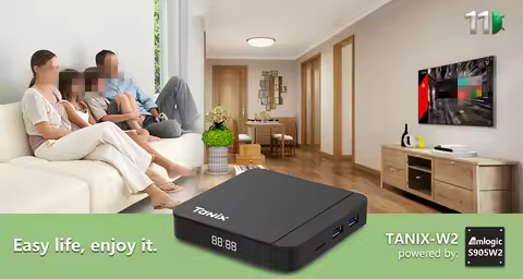 10PCS Android 11.0 TV Box Tanix W2 Amlogic S905W2 TVBOX BT 2G+16/4G 32G 64G Dual Wifi Media Player