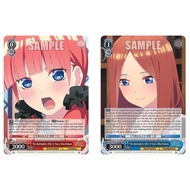 English Weiss Schwarz Nino Nakano (Foil) 5HY/W101-E103S PR /Miku Nakano (Foil) 5HY/W101-E105S PR