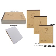 Kraft Paper Drawing Paper Pad Drafting Pad Portable Sketchbook for Kid Adult Drawing sketching
