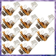 (Y W Z H)10pcs 6.35mm 1/4" Mono Input Jack Plug Socket for Electric Guitar  Guitar Pickup Output Jac