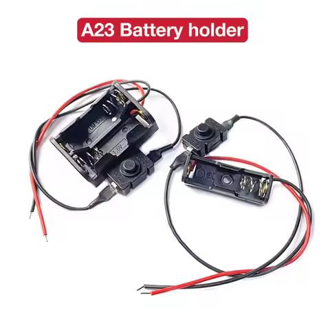 12V 23A Battery Holder with WireLead Rechargeable Battery Case Storage Box 12V 23A Battery Holder 12