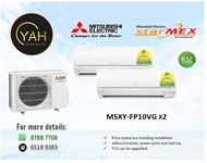 MITSUBISHI ELECTRIC STARMEX SYSTEM 2 INVERTER AIRCON 9K btu WITH INSTALLATION (5 TICKS)