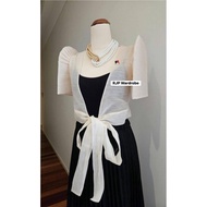Filipiniana wrap around bolero white(Inner Dress not included)